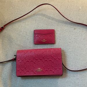 Coach crossbody with card holder